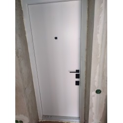 Вхідні Двері Онтаріо софт чорний/білий супермат Qdoors