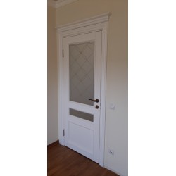 Міжкімнатні Двері CL-05 сатин білий Korfad ПВХ плівка
