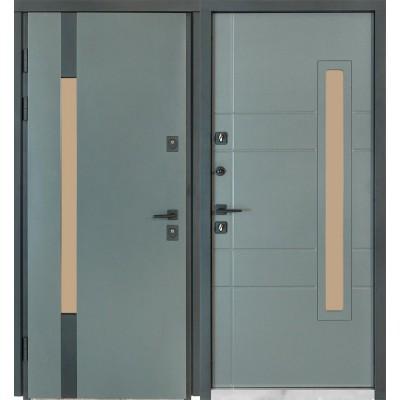 Вхідні Двері COTTAGE 705/431 Metalic Grey/Вулична Vinorit Булат-3