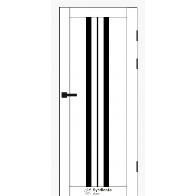 Межкомнатные Двери SD-PVC-107 BLK белый Syndicate ПВХ плёнка-0