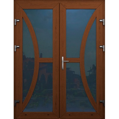Металопластикові двері WDS Подвійні Модель 11-1