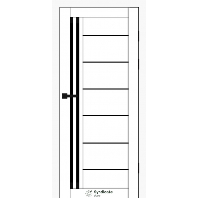 Межкомнатные Двери SD-PVC-114 BLK белый Syndicate ПВХ плёнка-0