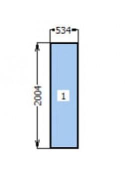 Склопакет 534х2004 мм, 42 мм, двокамерний, ціна за 2 шт, Харків 