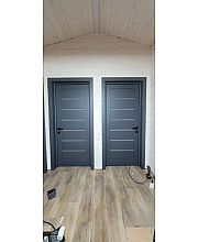 Міжкімнатні Двері ML-14c темно-сірий супермат "Папа Карло" ПВХ плівка