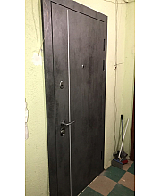 Входные Двери К-8 МОДЕЛЬ 554 Оксид темный/Оксид светлый Булат