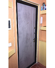 Входные Двери К-8 МОДЕЛЬ 554 Оксид темный/Оксид светлый Булат