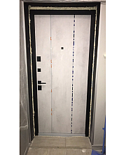 Входные Двери УЛЬТРА (квадро) Kale 535 Бетон антрацит / Бетон снежный Булат