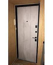 Входные Двери УЛЬТРА (квадро) Kale 535 Бетон антрацит / Бетон снежный Булат