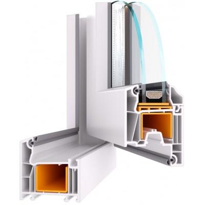 Металлопластиковое окно WDS 5S двухстворчатое с поворотно-откидной створкой 1500 x 1500 мм-4