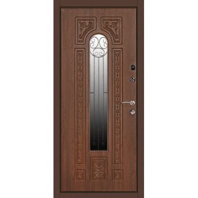 Вхідні Двері ПК-139+V Дуб темний Vinorit Міністерство Дверей-1