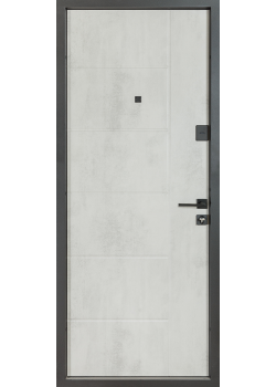 Двери B-434 (квадро) Модель 155 Оксид темный/Оксид светлый Булат