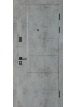 Двери B-434 (квадро) Модель 155 Оксид темный/Оксид светлый Булат