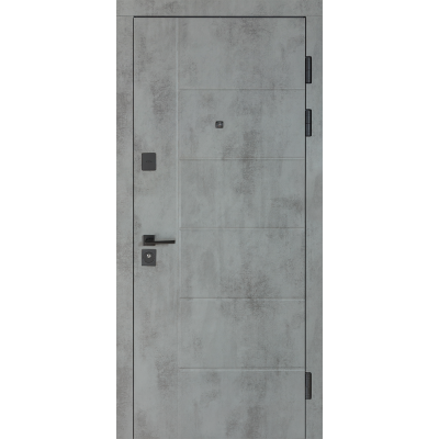 Входные Двери B-434 (квадро) Модель 155 Оксид темный/Оксид светлый Булат-0