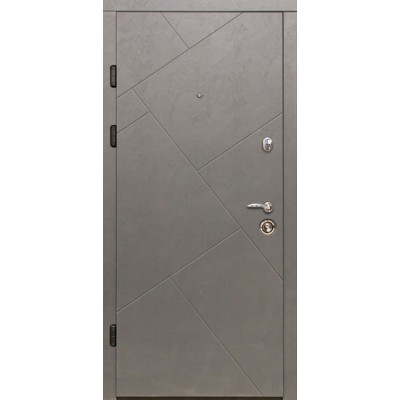 Вхідні Двері 157 сланець темний/бетон світлий (фурнітура чорна) "Magda"-0