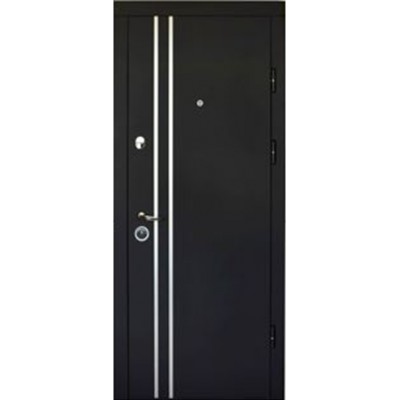 Вхідні Двері ПК-189 М/183+К ЕЛІТ Софт чорний/білий мат Міністерство Дверей-0
