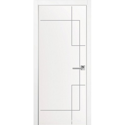 Міжкімнатні Двері Primer White №6 Free Style Під фарбування-0