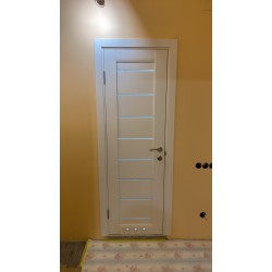 Міжкімнатні Двері Neapol Білі сатин Leador ПВХ плівка