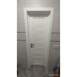 Міжкімнатні Двері Neapol Білі сатин Leador ПВХ плівка