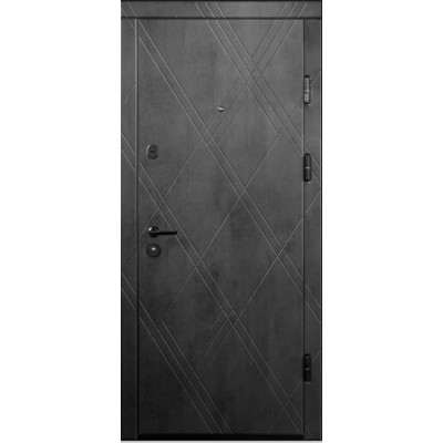 Входные Двери ПК-266+ Бетон темный Министерство Дверей-0