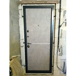 Входные Двери СТАТУС мод 513 бетон антрацит-бетон серый Булат