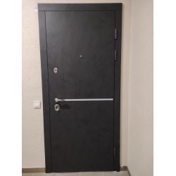 Входные Двери СТАТУС мод 513 бетон антрацит-бетон серый Булат