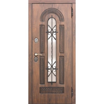 Вхідні Двері Віконт 95мм Vinorit Грецький горіх/Сосна біла Таримус-0