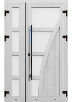 Металопластикові двері WDS Полуторні Модель 320