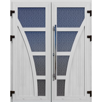 Металопластикові двері WDS Подвійні Модель 320-0