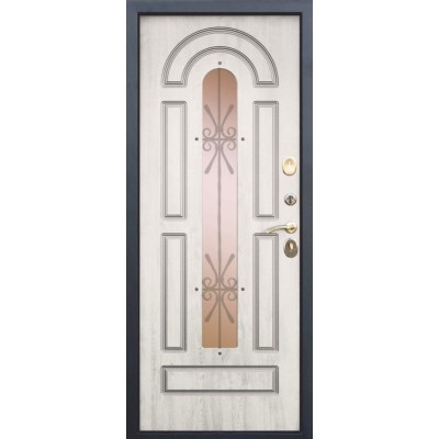 Вхідні Двері Віконт 95мм Vinorit Грецький горіх/Сосна біла Таримус-1