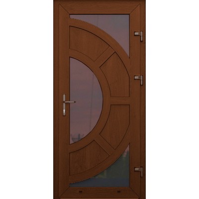 Металопластикові двері WDS Одинарні Модель 41-0