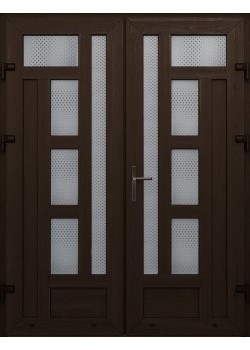 Металлопластиковые двери WDS Двойные Модель 43