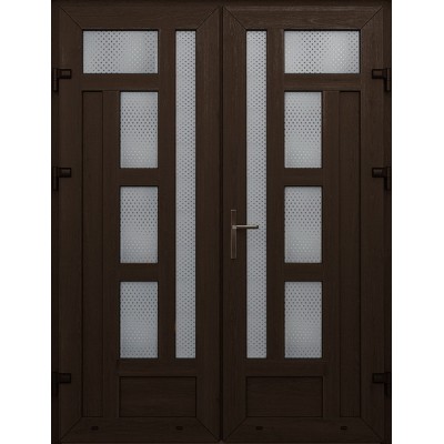 Металлопластиковые двери WDS Двойные Модель 43-0