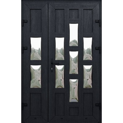 Металопластикові двері WDS Полуторні Модель 46-0
