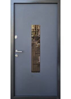 Двери Метал/МДФ стеклопакет+ковка Форт
