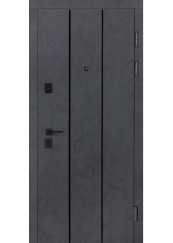 Двери УЛЬТРА (квадро) Kale 535 Бетон антрацит / Бетон снежный Булат