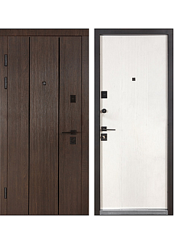 Двери Ультра (квадро) Kale 547/251 Дуб дорато темный / Рустик авиньон блан Булат