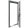 Входные Двери Ультра (квадро) Securemme 557/607 Тонированное зеркало Пепельный металлик/Серый шифер Булат-8-thumb