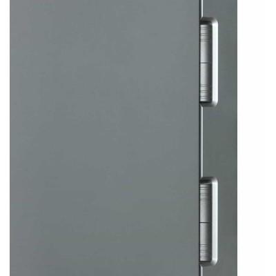 Входные Двери Ультра (квадро) Securemme 557/607 Тонированное зеркало Пепельный металлик/Серый шифер Булат-4