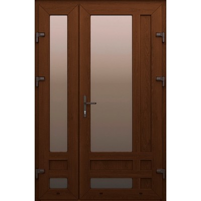 Металопластикові двері WDS Полуторні Модель 56-0
