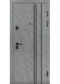 Двері FORTEZZA (КВАДРО) МОДЕЛЬ 563/556 Зріз каменю/Сірий шифер Булат