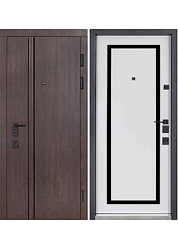 Двері Expert (квадро) Mottura 550/253 Дуб Дорато Темний/Олово супермат Булат