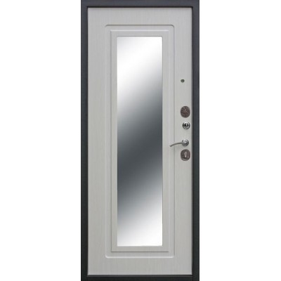 Вхідні Двері Гарда 65мм Царське дзеркало Муар/Білий ясень Таримус-1