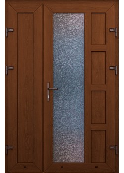 Металлопластиковые двери WDS Полуторные Модель 62