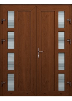 Металлопластиковые двери WDS Двойные Модель 62