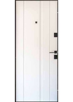 Двері 623 софт-тач елегантний сірий/білий супермат (фурнітура хром) "Magda"