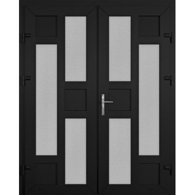Металлопластиковые двери WDS Двойные Модель 66-0