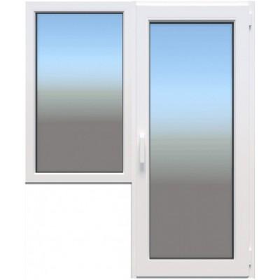 Балконный блок WDS 5S с глухим окном и поворотно-откидными дверями 1800 x 2200 мм-1