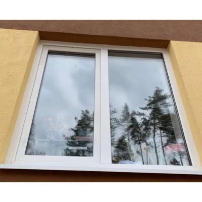Металлопластиковое окно REHAU EURO 60 двухстворчатое с поворотно-откидной створкой 1200 x 1400 мм-7