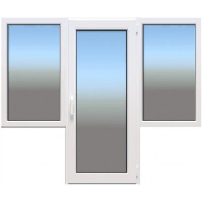 Балконний блок WDS 5S з глухим вікном і поворотно-відкидними дверима 2300 x 2200 мм-1