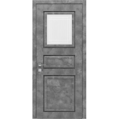 Міжкімнатні Двері A004 напівскло Rodos ПВХ плівка-3